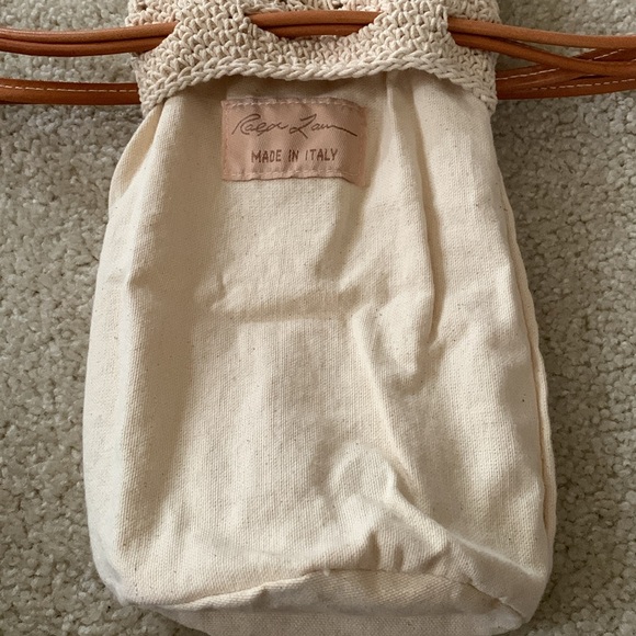 Ralph Lauren Crochet Small Bucket Bag Made In Italy NWOT - Picture 13 of 17